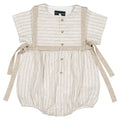 Barboteuse ALMA - rayé beige