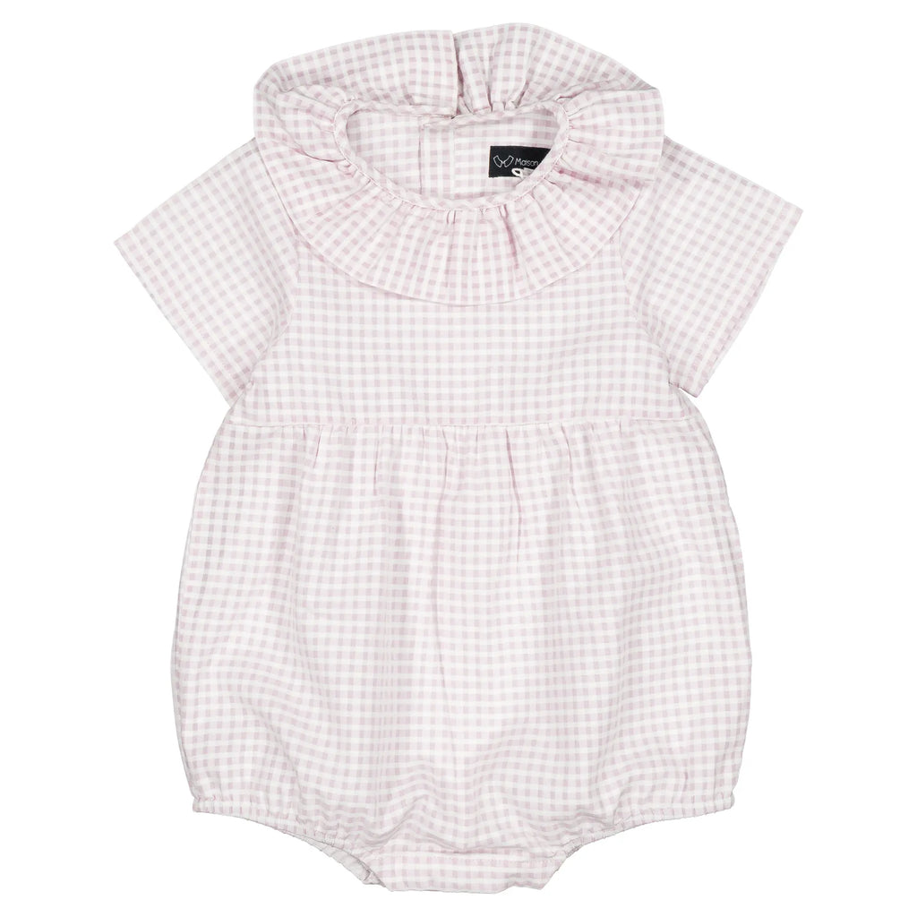Barboteuse DUPLEIX - vichy rose