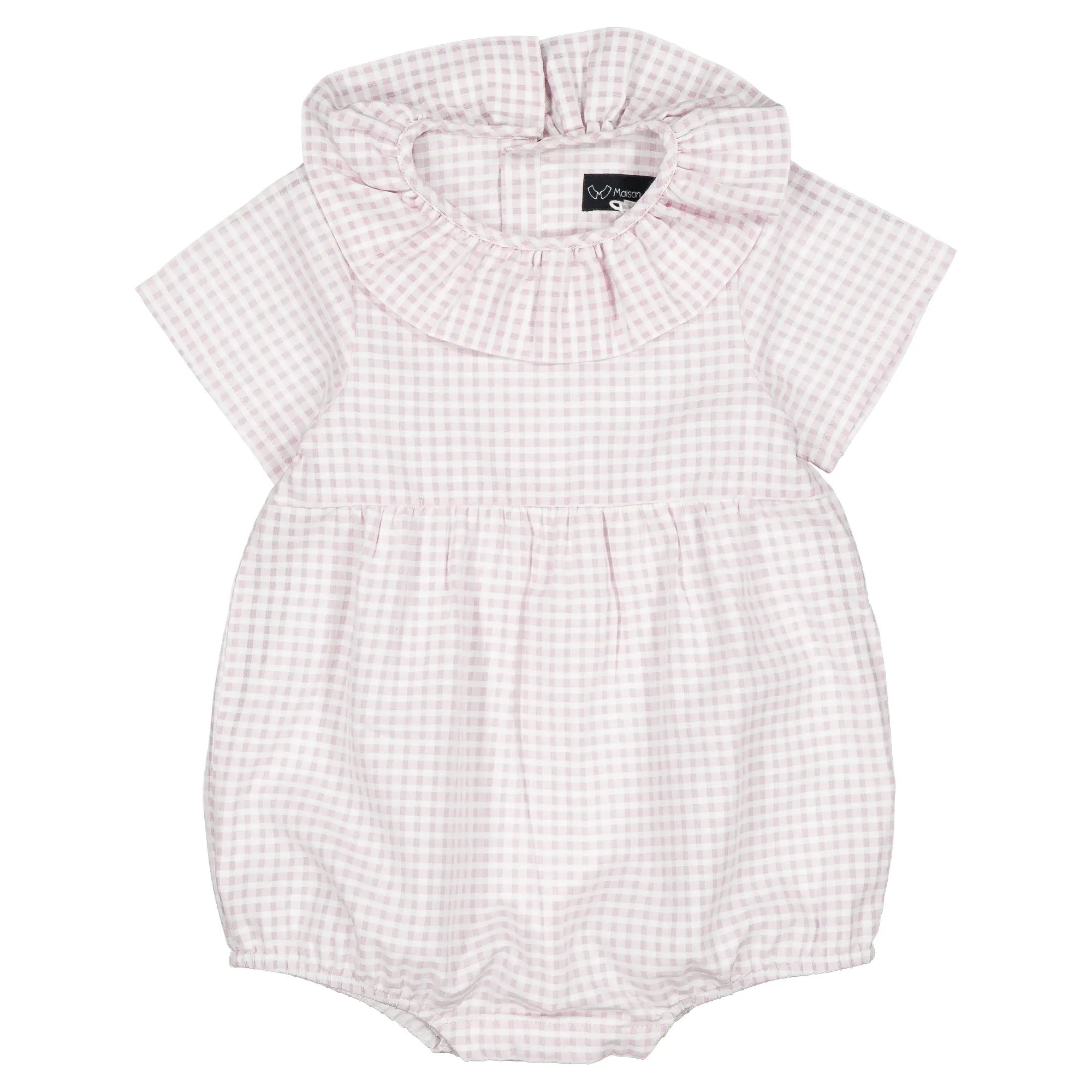 Barboteuse DUPLEIX - vichy rose