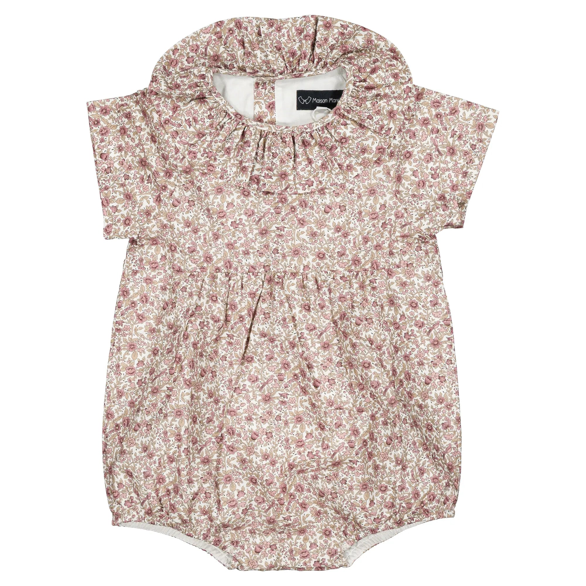 Barboteuse DUPLEIX - fleurs roses