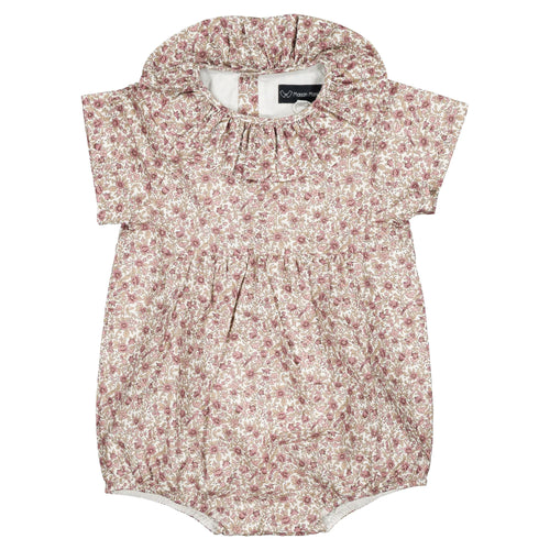 Barboteuse DUPLEIX - fleurs roses