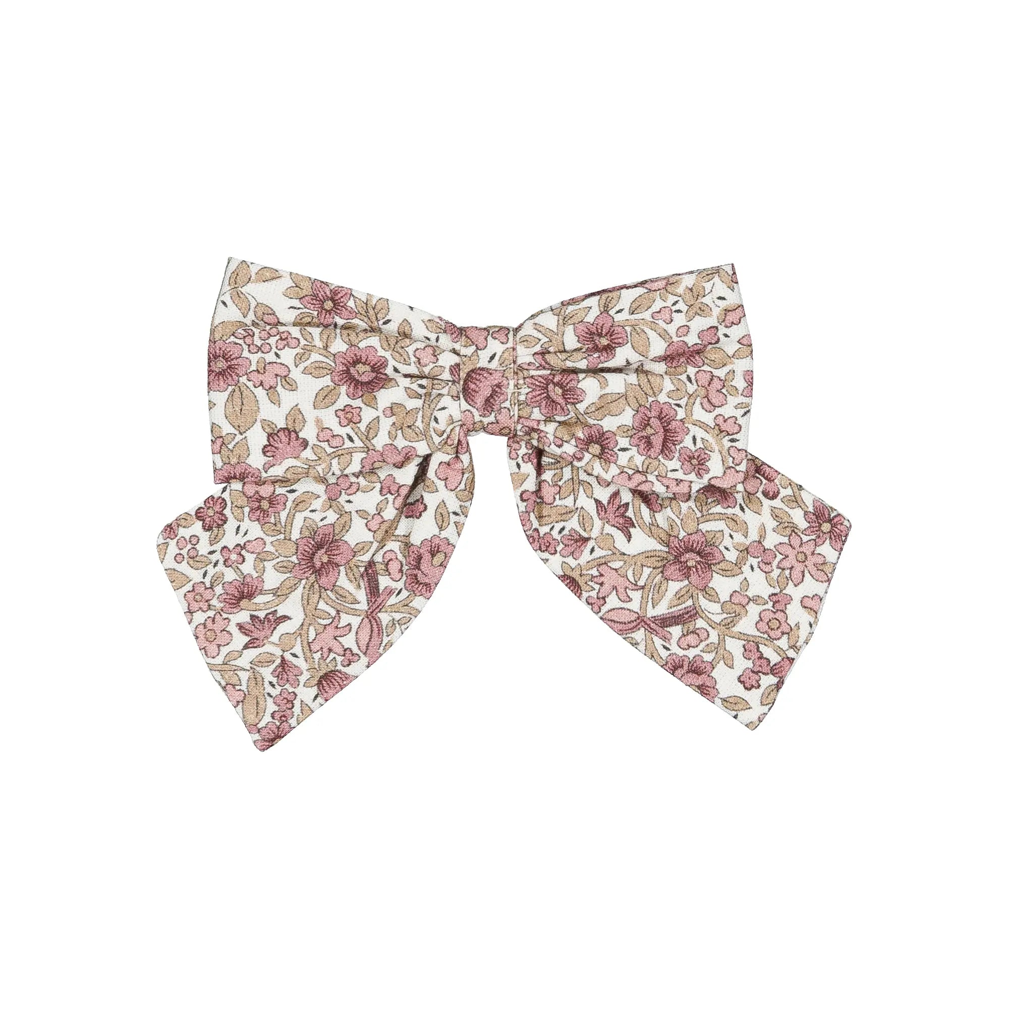 Barrette HALLES - fleurs roses