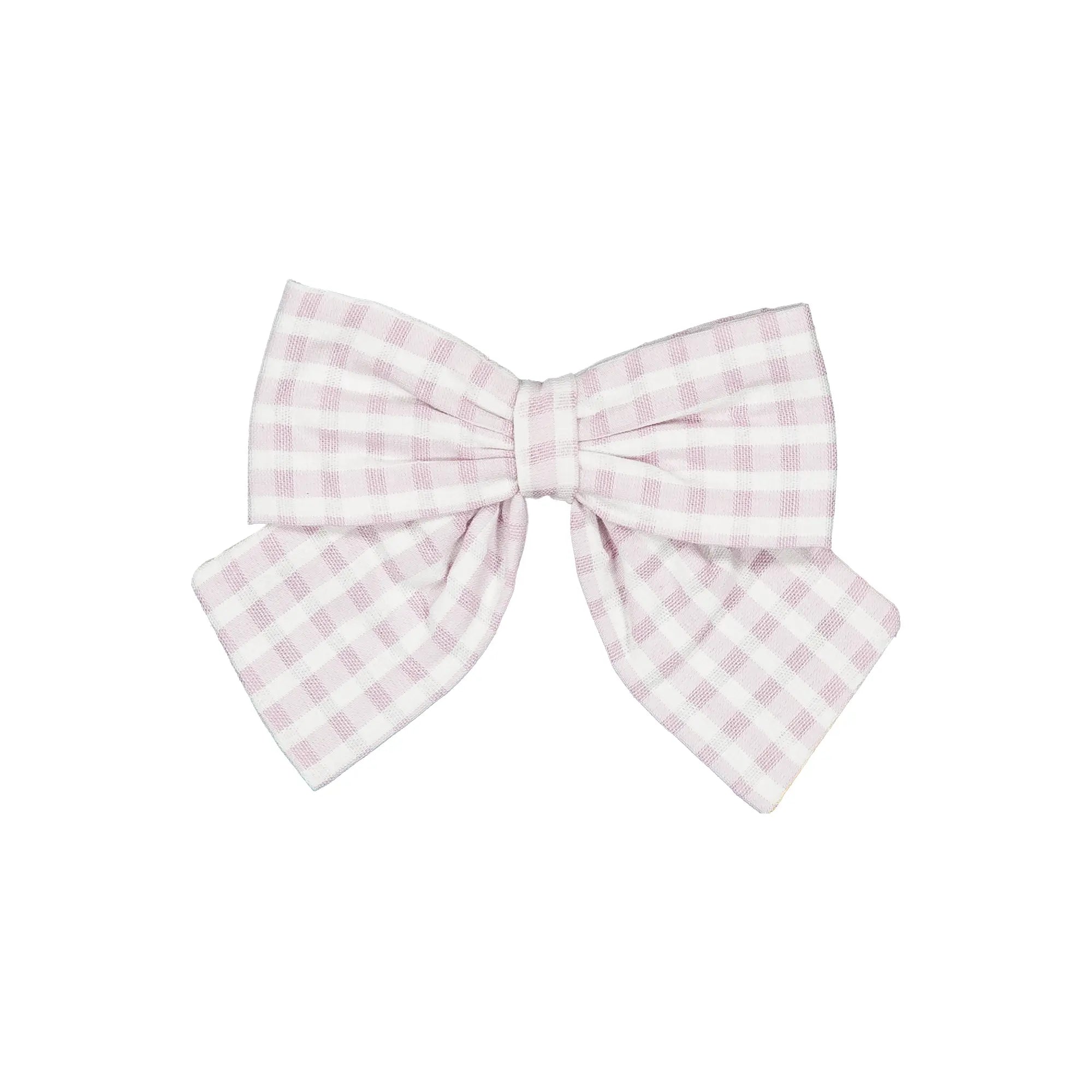 Barrette HALLES - vichy rose