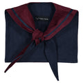 col marin IENA - velours bordeaux réversible
