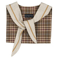 col marin IENA - tartan marron réversible