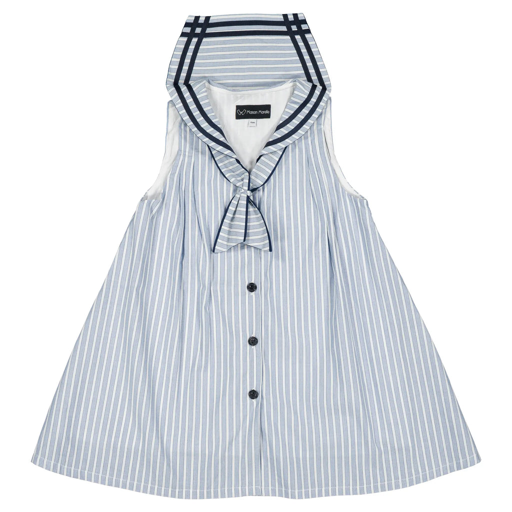 Robe LUCO - rayures bleues
