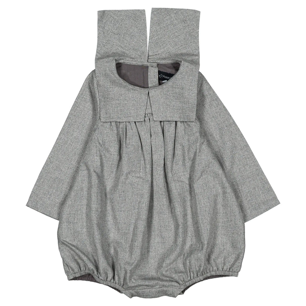Barboteuse BOULBI - flanelle grise