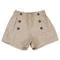 Short SEVRES - fines rayures beige