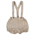 Bloomer à bretelles TERNES- rayé beige foncé