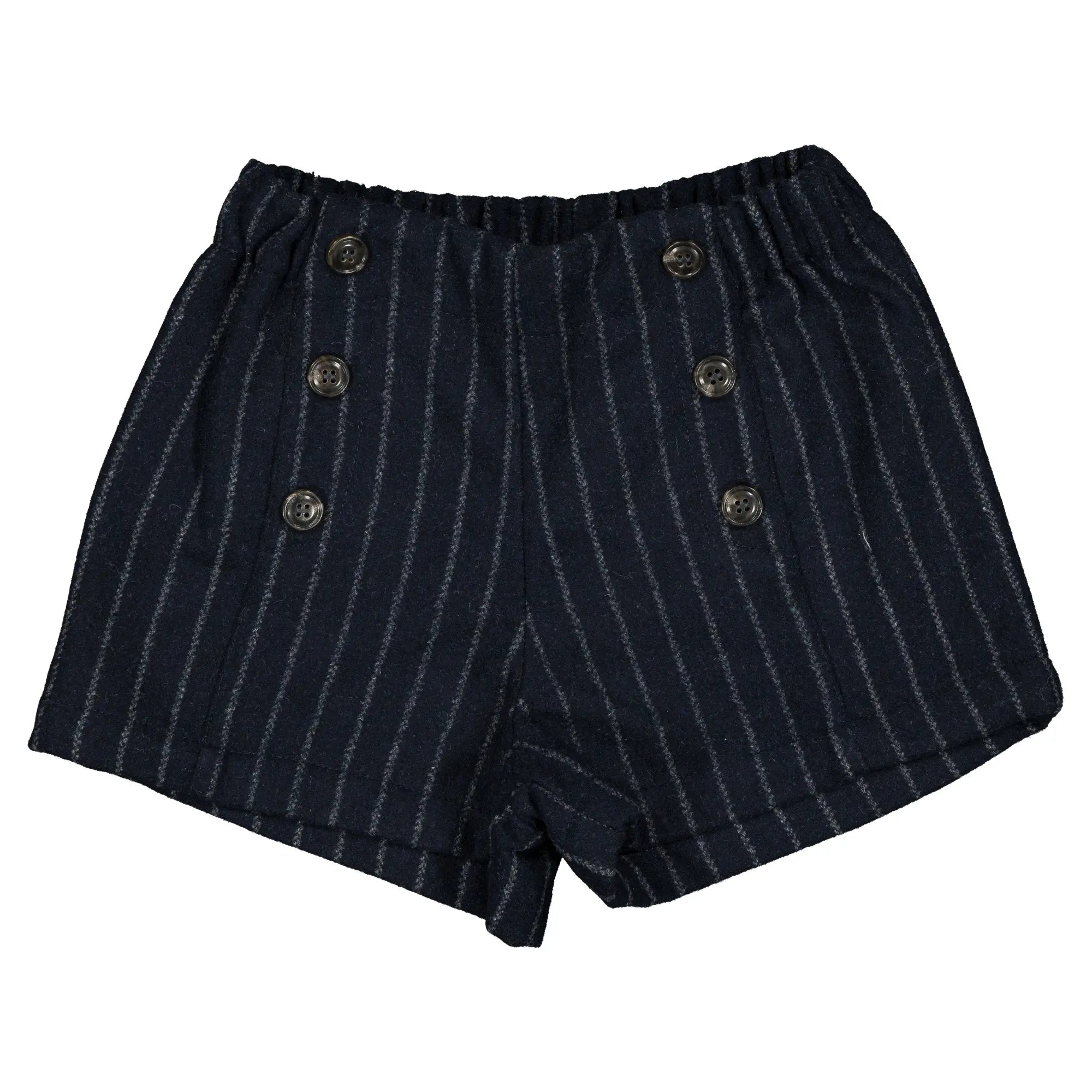 Short SEVRES - laine rayé bleu