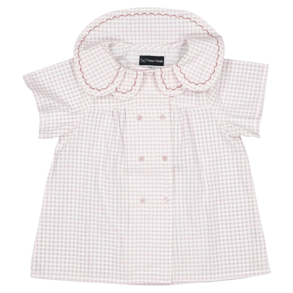 Blouse NOLLET- vichy rose