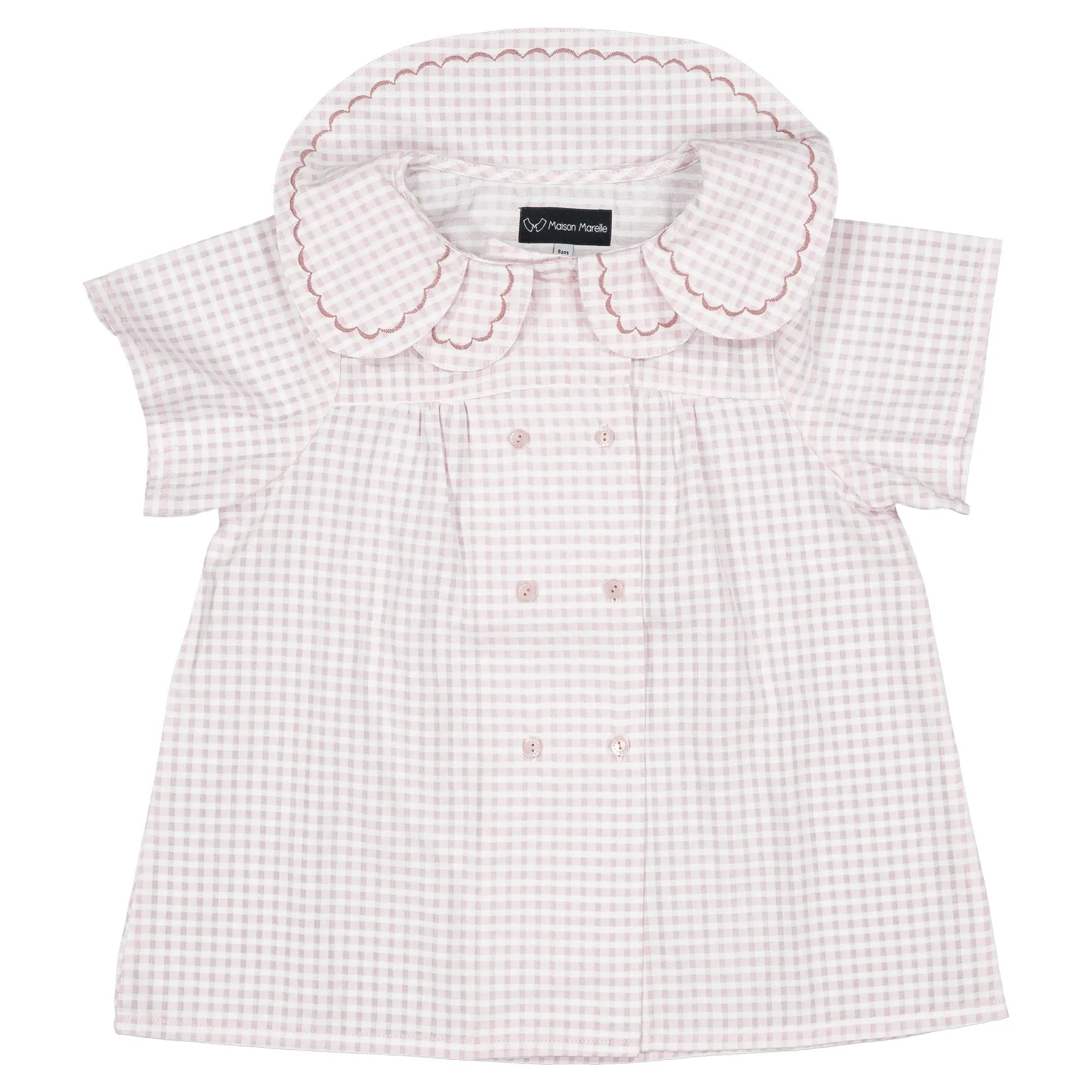 Blouse NOLLET- vichy rose