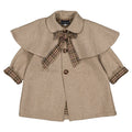 Manteau long DARCY- lainage nougat