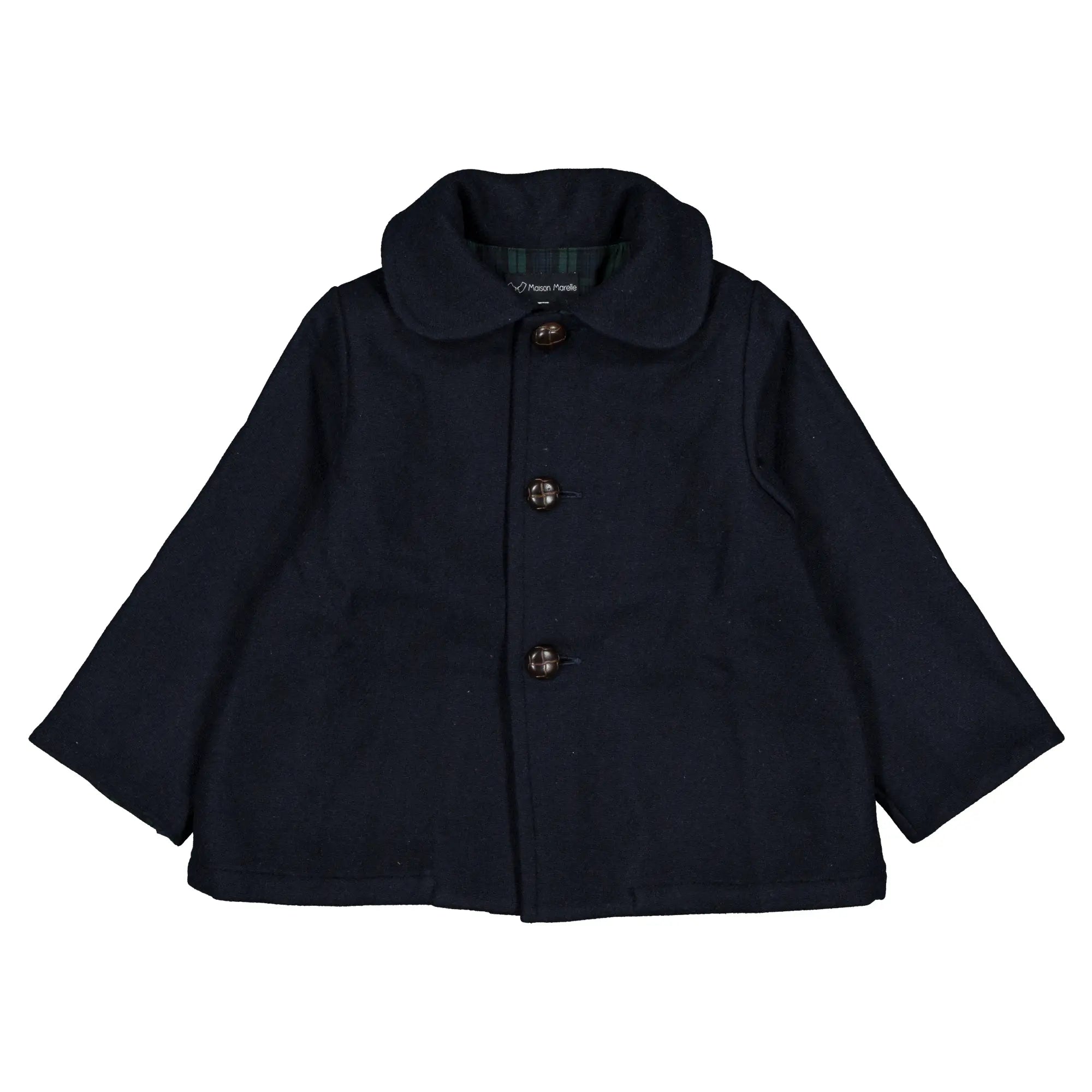 Manteau VERNEUIL- lainage bleu