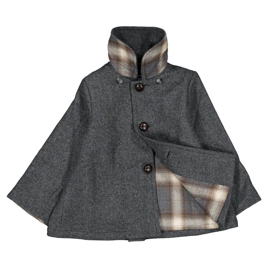Manteau VERNEUIL- lainage gris