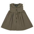 Robe ELYSÉE - seersucker verte