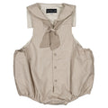 Barboteuse VIGNY - fines rayures beige