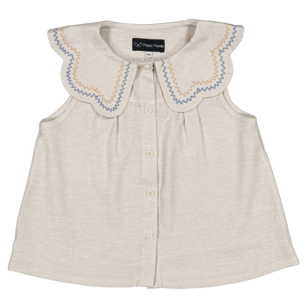 Blouse BAUME-lin écru