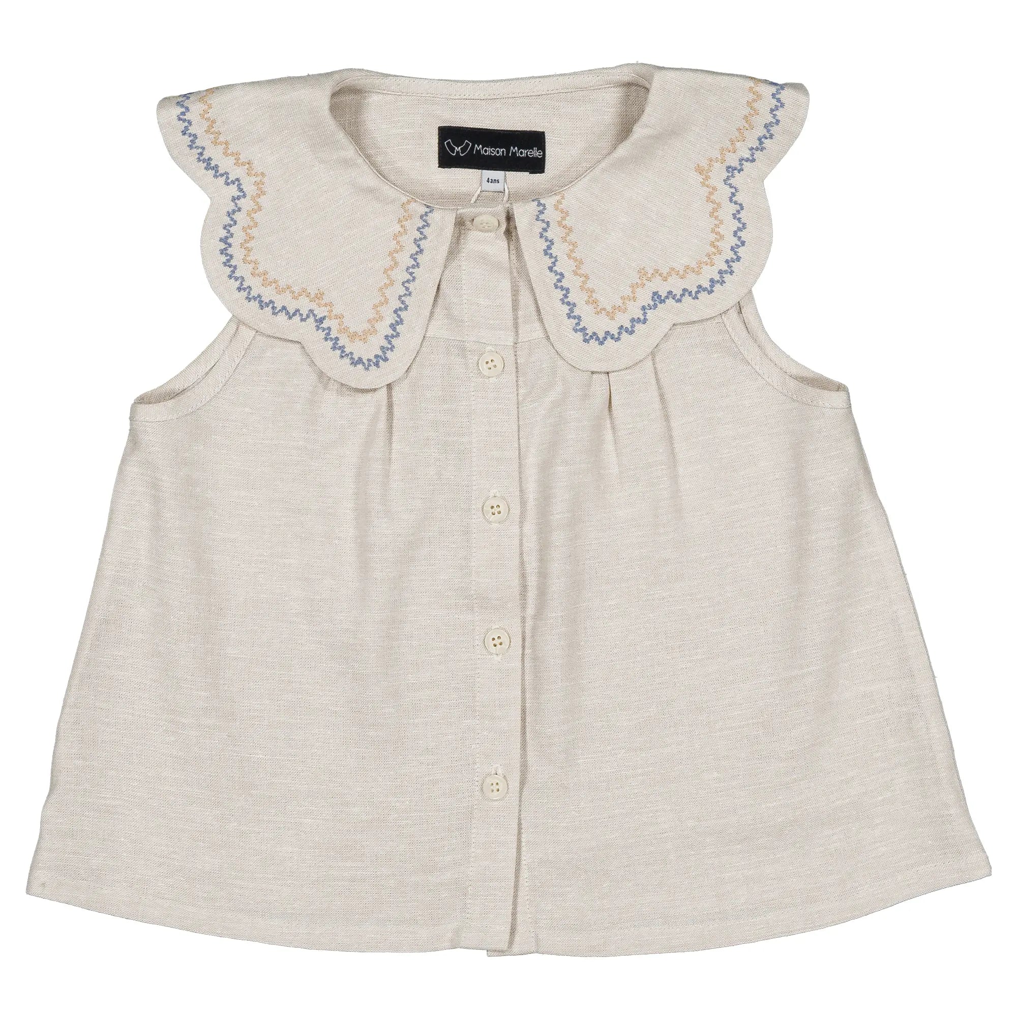 Blouse BAUME-lin écru