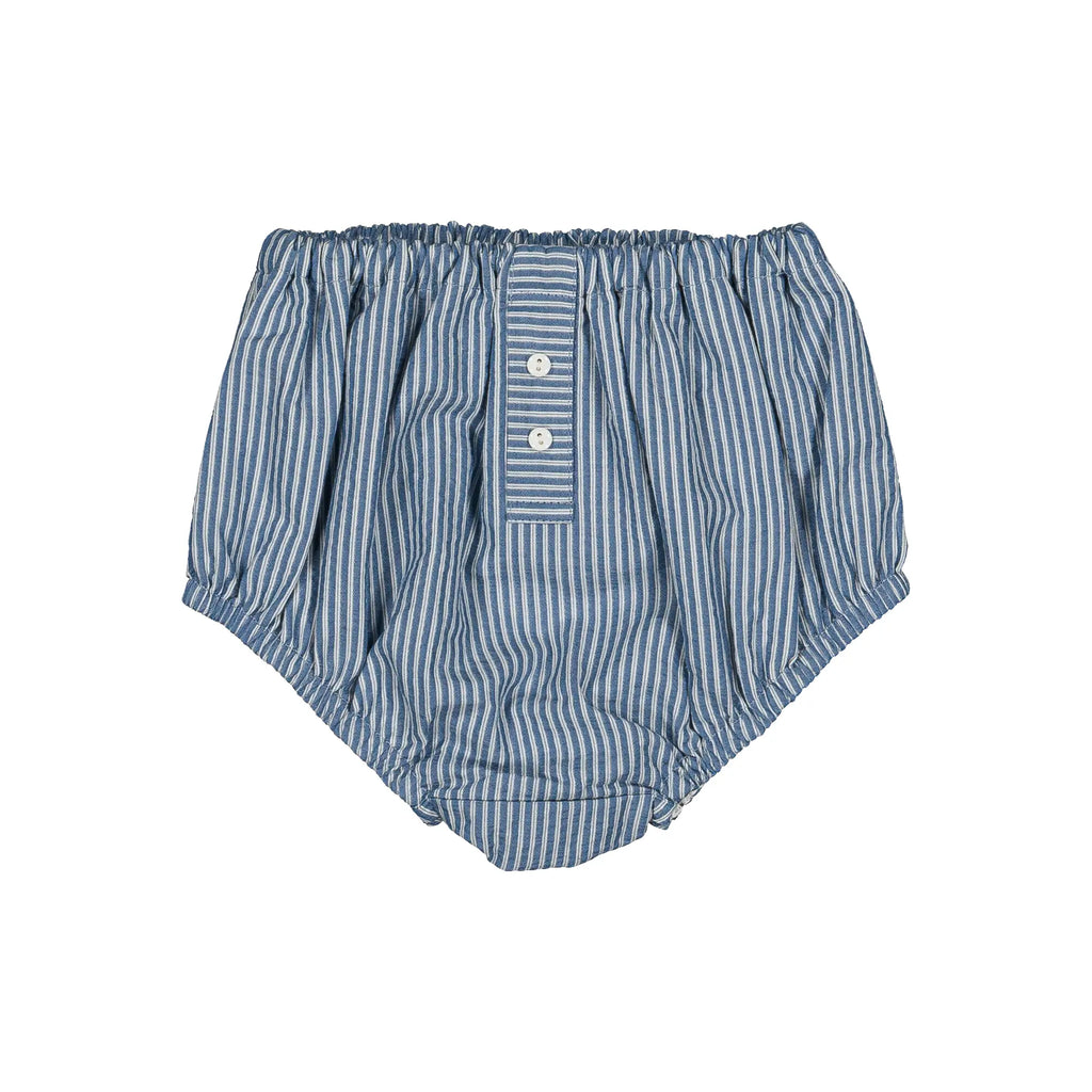 Bloomer CHAILLOT - seersucker rayé bleu
