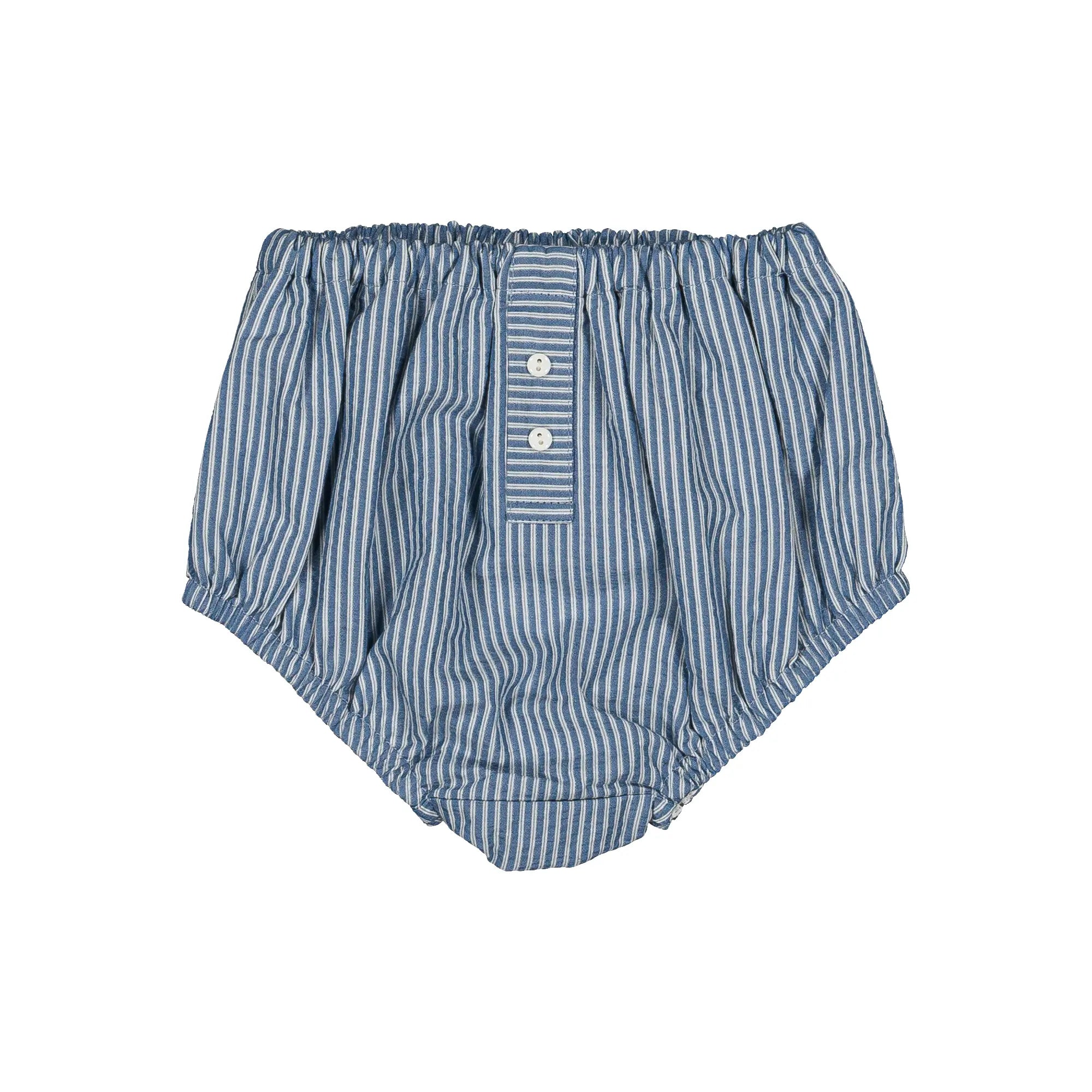 Bloomer CHAILLOT - seersucker rayé bleu