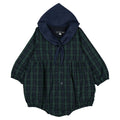 Barboteuse ROI - tartan bleu